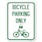 Signmission Bicycle Parking W/ Cycle & Lock Heavy-Gauge Alum Rust Proof Parking Sign, 18" x 24", A-1824-24321 A-1824-24321 - alternate 1